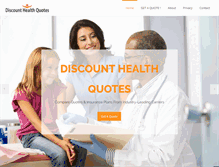 Tablet Screenshot of discounthealthquotes.net